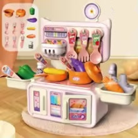 Little Kitchen Set™   Stimuleer Creativiteit & Sociale Interactie   Kleine Keuken Avonturen Set Roze | Educatief Speelgoed