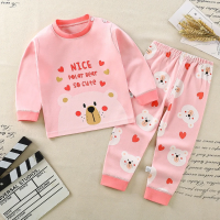 SleepBuddy – Zacht & Comfortabel – Kinder Pyjamaset met Lange Mouwen Roze IJsbeer / 120 (3–4 jaar) | Educatief Speelgoed