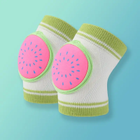 CrawlSafe – Praktisch & Zacht – Kniebeschermers voor kruipen Roze Watermeloen | Educatief Speelgoed