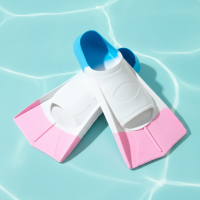 HydroFins – Waterpret & Duiken – Anti Slip Zwemvinnen Roze Wit / XS | Educatief Speelgoed
