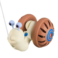 Snail Toy™   Slak op pad   Looptouw speelgoed Bruin | Educatief Speelgoed