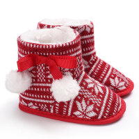 Mini Fashion™   Kerst Kinder Pantoffels Rood Wit / 21 (0 6 maanden) | Educatief Speelgoed