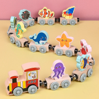 Tiny Express™ – Kleuren & Vormen   Houten Treinspeelgoed Oceaan | Educatief Speelgoed