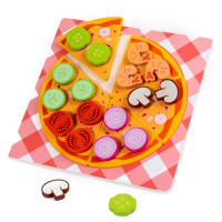 Woods™   Stimuleer Creativiteit & Motoriek   Kinder Pizza & Koekje Set Pizza | Educatief Speelgoed