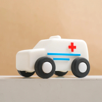 Mini Motion™ – Rollen & Bijten – Silicone Voertuig Speelgoed Ambulance | Educatief Speelgoed