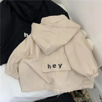 Mini Fashion – Weerbestendig & Licht – Windjas met Capuchon Beige / 100 (2 3 jaar) | Educatief Speelgoed
