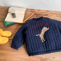 WildCharm – Warm & Uniek – Gewatteerde Kinderjas Blauw / 90 (2 jaar) | Educatief Speelgoed