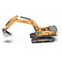 Excavator playset™  Creativiteit & Leuk    Bouwplaats Speelset Graafmachine | Educatief Speelgoed