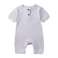 Mini Fashion™   Luchtig & Ademend   Baby Romper Grijs / 100 (18 24 maanden) | Educatief Speelgoed