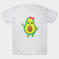 Mini Fashion™   Matchen Met De Familie   Avocado T shirt Wit Avocado Met Strik / Volwassenen   L | Educatief Speelgoed