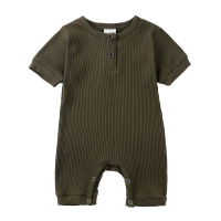 Mini Fashion™   Luchtig & Ademend   Baby Romper Groen / 100 (18 24 maanden) | Educatief Speelgoed