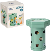 Magnet Toys™   Creativiteit & Motoriek   Montessori Schuif  en Schroefplezier Groen | Educatief Speelgoed