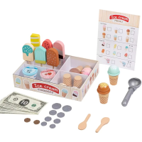 Ice Cream Playset™   Creatief & Leerzaam   IJsjes Speelset Ijssalon met geld & doos | Educatief Speelgoed