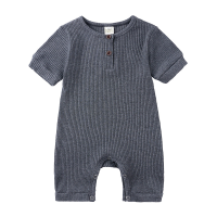 Mini Fashion™   Luchtig & Ademend   Baby Romper Donker Grijs / 100 (18 24 maanden) | Educatief Speelgoed