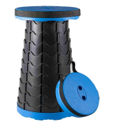 QuickSit   Snel & Stevig   Kleurrijke Vouw Kruk Zwart Blauw | Educatief Speelgoed