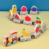 Tiny Express™ – Kleuren & Vormen   Houten Treinspeelgoed Fruit 2 | Educatief Speelgoed