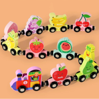Tiny Express™ – Kleuren & Vormen   Houten Treinspeelgoed Fruit 1 | Educatief Speelgoed