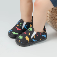 TinySteps – Veilig & Speels – Baby Slip On Antislip Sneakers Zwart / 17 (6 – 12 maanden / 11.5–12 Cm) | Educatief Speelgoed