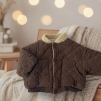 LittleWanderer – Warm & Stijlvol – Gewatteerde Kinderjas Bruin / 90 (12 24 maanden) | Educatief Speelgoed