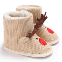 Mini Fashion™   Kerst Kinder Pantoffels Beige   Rendier / 21 (0 6 maanden) | Educatief Speelgoed