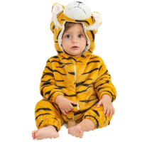 Mini Fashion   Duurzaam & Wasbaar   Dieren Romper Onesie (0 24 maanden) Tijger | Educatief Speelgoed