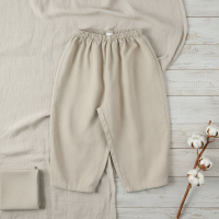 Plaid Cotton Pants – Luchtig & Ademend – Casual ballon/harem stijl broek Kaki / 100 (3–4 jaar) | Educatief Speelgoed