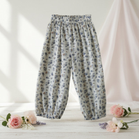 Harem Pants – Luchtig & Comfort – Losse Kinderbroek Bloemig / 130 (8–9 jaar) | Educatief Speelgoed
