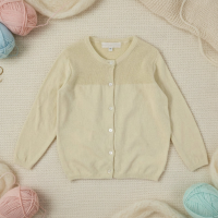 Knitwear Set – Elegant & Comfy – Zacht Gebreid Vest Crème vest / 140 (10–11 jaar) | Educatief Speelgoed