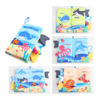 Soft Tail Book™ – Zachte Staartpret – Sensorisch Dieren Babyboekje Zee wereld | Educatief Speelgoed