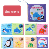 Soft Tail Book™ – Zachte Staartpret – Sensorisch Dieren Babyboekje Zee Wereld Klein | Educatief Speelgoed