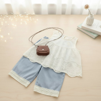 Sleeveless Tops & Pants – Zacht & Stijlvol – Kinder Kleding Zomer Set Wit / 140 (7–8 jaar) | Educatief Speelgoed