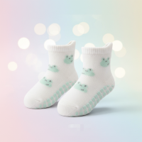 Soft Grip Socks – Zacht & Praktisch – Baby Antislip Sokken Kikker / 14 (3–5 jaar) | Educatief Speelgoed