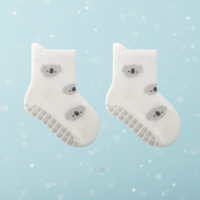 Soft Grip Socks – Zacht & Praktisch – Baby Antislip Sokken Koala / 12 (1–3 jaar) | Educatief Speelgoed