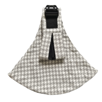 Baby Sling Carrier™   Verstelbare draagzak   Heupdrager Soft Grey Houndstooth   Comfort | Educatief Speelgoed