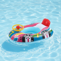 SplashFun – Waterpret & Actie – Opblaasbare Raceboot Zwemband Blauw | Educatief Speelgoed