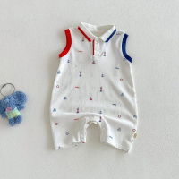 SunnyBaby – Comfortabel & schattig – Polo romper voor baby’s Wit / 90 (12–24 maanden) | Educatief Speelgoed
