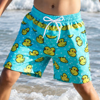 SunnySplash – Licht & Comfortabel – Zwembroek Jongens Groene eend / 190 (11–12 jaar) | Educatief Speelgoed