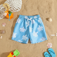 SunnySplash – Licht & Comfortabel – Zwembroek Jongens Lichtblauwe schildpad / 190 (11–12 jaar) | Educatief Speelgoed