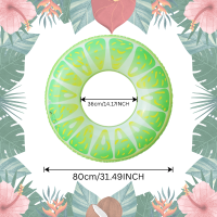 SunSplash – Tropisch & Comfortabel – Tropische Fruit Zwemring Limoen / 80cm | Educatief Speelgoed