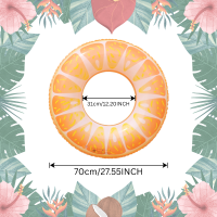 SunSplash – Tropisch & Comfortabel – Tropische Fruit Zwemring Oranje / 70cm | Educatief Speelgoed