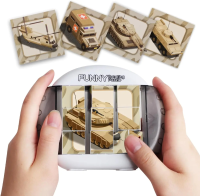 Twisty Puzzle™   Eindeloos Puzzelplezier   Draaipuzzel Tank  9 vlakjes | Educatief Speelgoed
