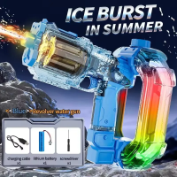 TurboBlaster – Actie & Spetterplezier – Ruimte Waterpistool Blauwe revolver | Educatief Speelgoed