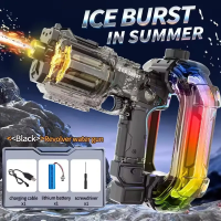 TurboBlaster – Actie & Spetterplezier – Ruimte Waterpistool Zwarte revolver | Educatief Speelgoed