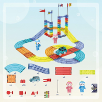 SmartTrack – Bouw & Speel – Magnetische Creatieve wegen 63 stuks | Educatief Speelgoed