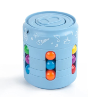 Magic Fidget Cube Game™️   Stressvrij Spelen   Fidget Speelgoed Blauw | Educatief Speelgoed