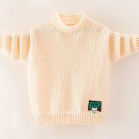 Mini Fashion™   Warm & Stijlvol   Oversized Trui Creme Wit / 110 (4 jaar) | Educatief Speelgoed