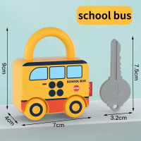 Puzzle Locks™ – Speel & Leer – Montessori Speelgoed Schoolbus | Educatief Speelgoed