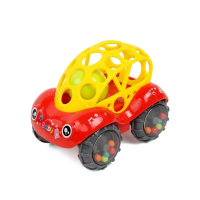 Ball Car™   Rollende Rammelpret   Speelgoedauto Rood | Educatief Speelgoed