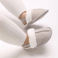 Mini Fashion™   Zachte Zolen   Kinder Sloffen Grijs / 18 (0 6 maanden) | Educatief Speelgoed