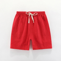 Mini Fashion™   Sneldrogend Materiaal   Katoen linnen Short Rood / 116 (6 jaar) | Educatief Speelgoed